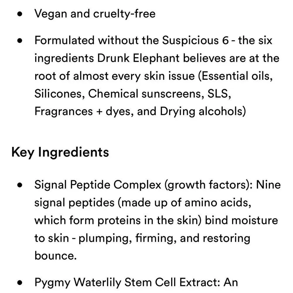$13❤️‍🔥 Drunk Elephant 🐘 Protini Polypeptide Cream Mini Travel Moisturizer NEW